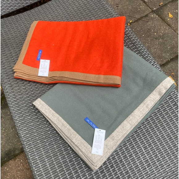 Blue Sky Wool Luxury Brand Mongolian Sheep Wool Plaid made in Mongolia - Picture 2 of 7